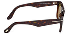 Tom Ford® FT1284 Sunglasses - Dark Havana/Green Polarized