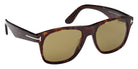 Tom Ford® FT1284 Sunglasses - Dark Havana/Green Polarized