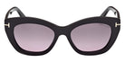 Tom Ford® FT1285 Sunglasses - Shiny Black/Gradient Smoke