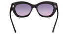 Tom Ford® FT1285 Sunglasses - Shiny Black/Gradient Smoke