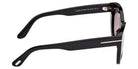 Tom Ford® FT1285 Sunglasses - Shiny Black/Gradient Smoke