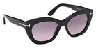 Tom Ford® FT1285 Sunglasses - Shiny Black/Gradient Smoke