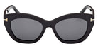 Tom Ford® FT1285 Sunglasses - Shiny Black/Smoke Polarized