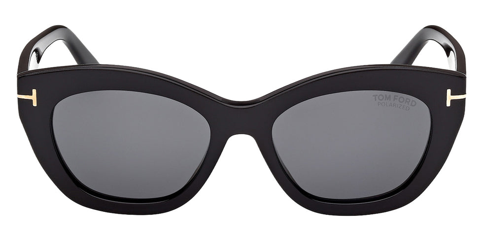 Tom Ford® FT1285 Sunglasses - Shiny Black/Smoke Polarized