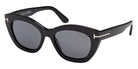 Tom Ford® FT1285 Sunglasses - Shiny Black/Smoke Polarized