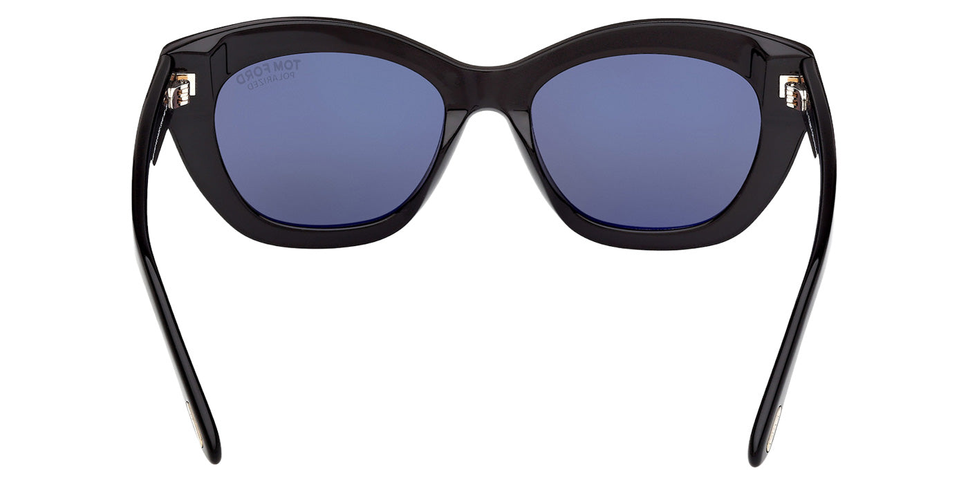Tom Ford® FT1285 Sunglasses - Shiny Black/Smoke Polarized