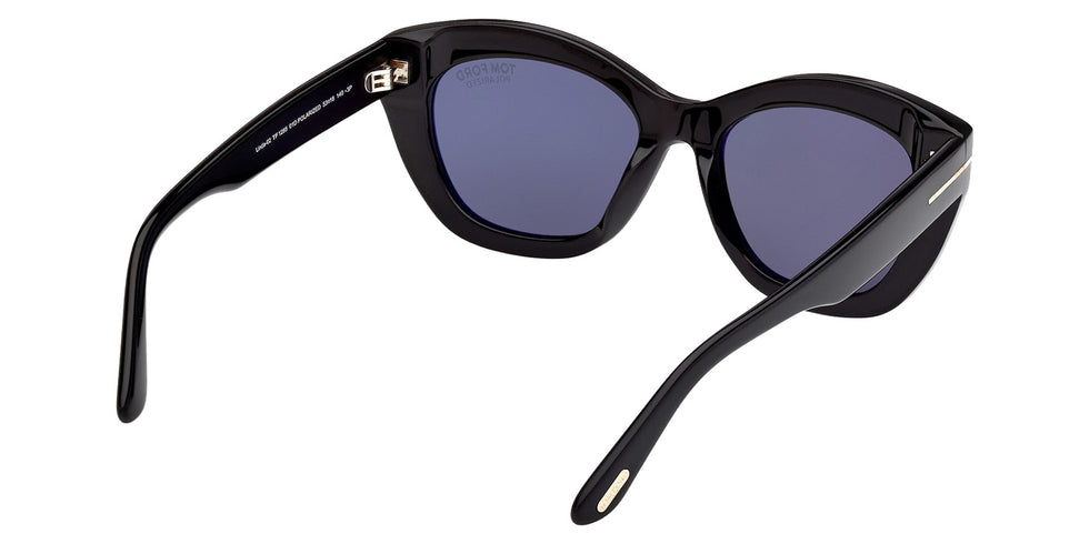Tom Ford® FT1285 Sunglasses - Shiny Black/Smoke Polarized