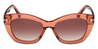 Tom Ford® FT1285 Sunglasses - Shiny Dark Orange/Gradient Brown
