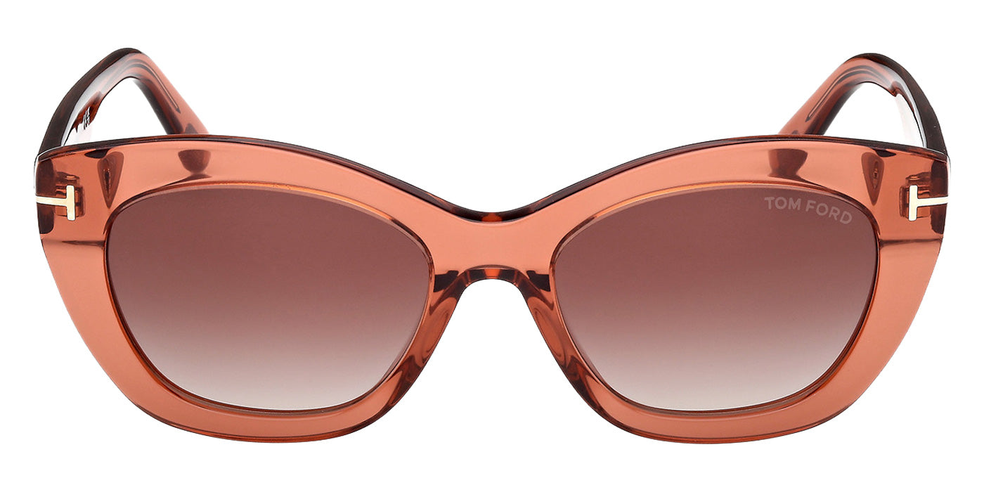 Tom Ford® FT1285 Sunglasses - Shiny Dark Orange/Gradient Brown