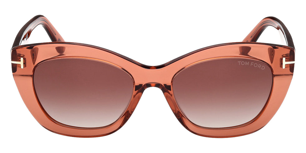 Tom Ford® FT1285 Sunglasses - Shiny Dark Orange/Gradient Brown