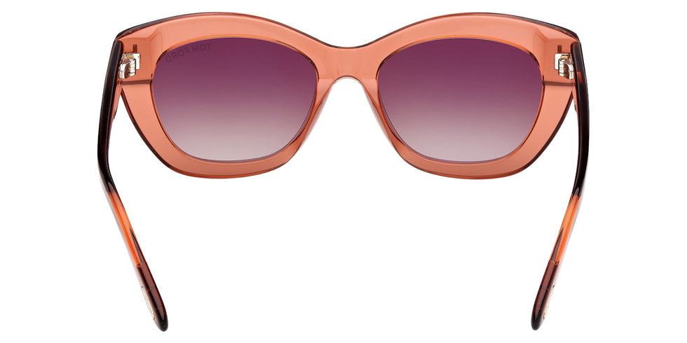 Tom Ford® FT1285 Sunglasses - Shiny Dark Orange/Gradient Brown