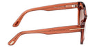 Tom Ford® FT1285 Sunglasses - Shiny Dark Orange/Gradient Brown