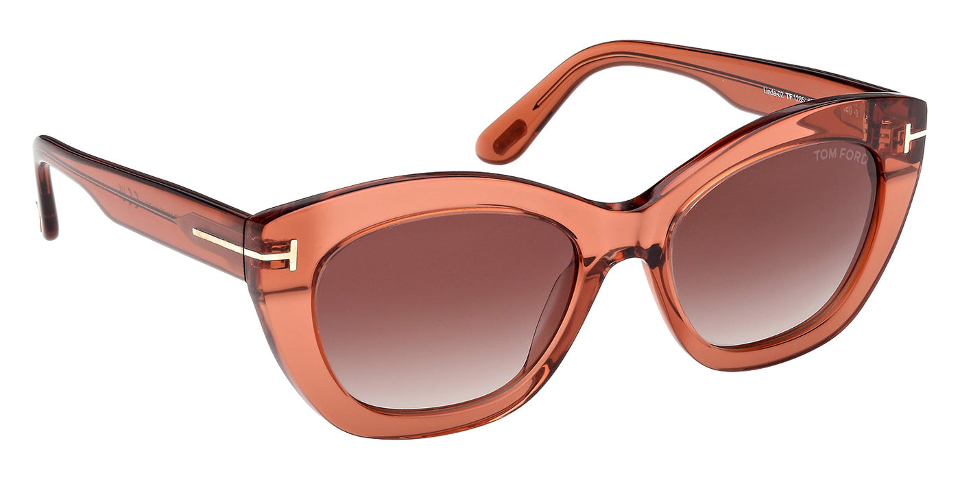 Tom Ford® FT1285 Sunglasses - Shiny Dark Orange/Gradient Brown