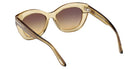 Tom Ford® FT1285 Sunglasses - Shiny Light Brown/Gradient Smoke