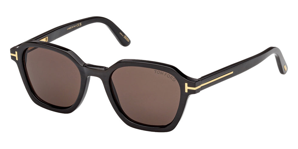 Tom Ford® FT1297-P Sunglasses FT1297-P 63E 50 - 63E - Black Horn/Black Horn