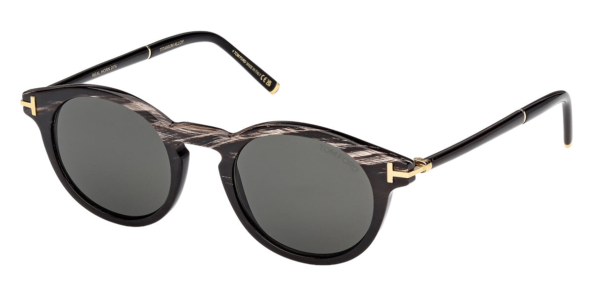 Tom Ford® FT1299-P Sunglasses FT1299-P 63A 49 - 63A - Black Horn/Black Horn
