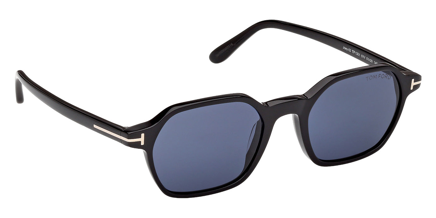 Tom Ford® FT1301 Sunglasses - Shiny Black/Blue
