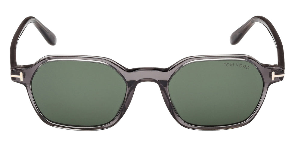 Tom Ford® FT1301 Sunglasses - Shiny Grey/Green