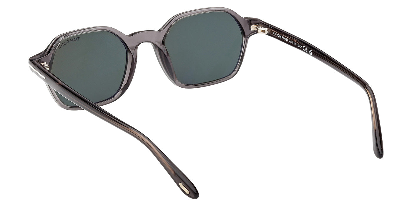Tom Ford® FT1301 Sunglasses - Shiny Grey/Green