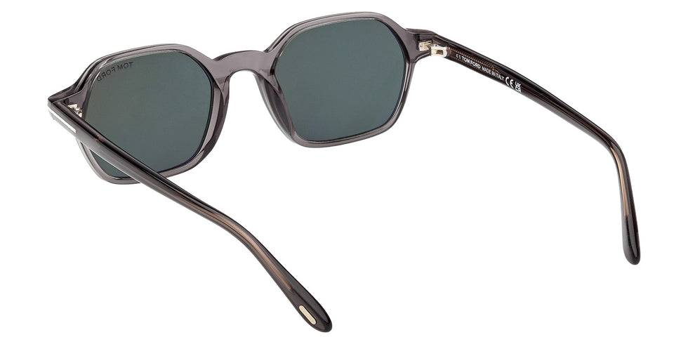 Tom Ford® FT1301 Sunglasses - Shiny Grey/Green