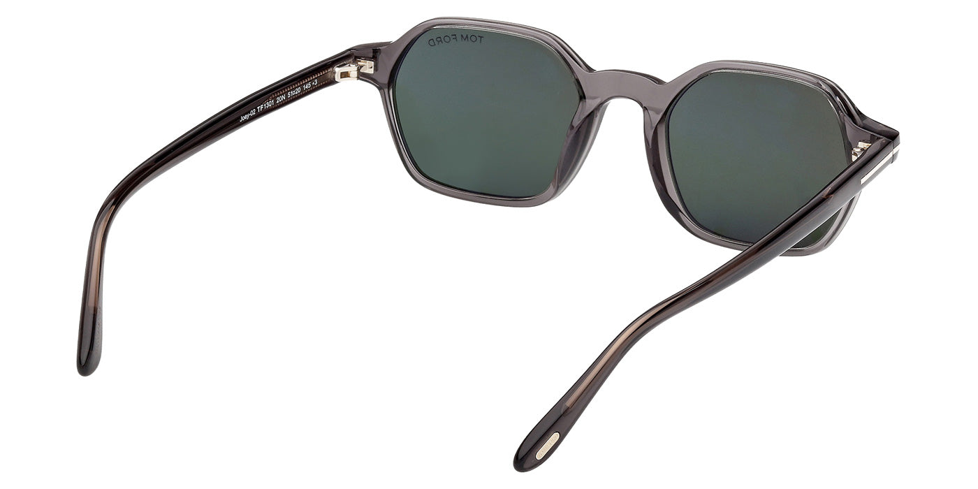 Tom Ford® FT1301 Sunglasses - Shiny Grey/Green