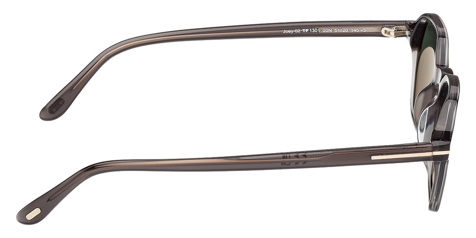 Tom Ford® FT1301 Sunglasses - Shiny Grey/Green