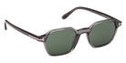 Tom Ford® FT1301 Sunglasses - Shiny Grey/Green