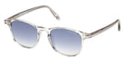 Tom Ford® FT1302 Sunglasses - Shiny Grey/Gradient Blue