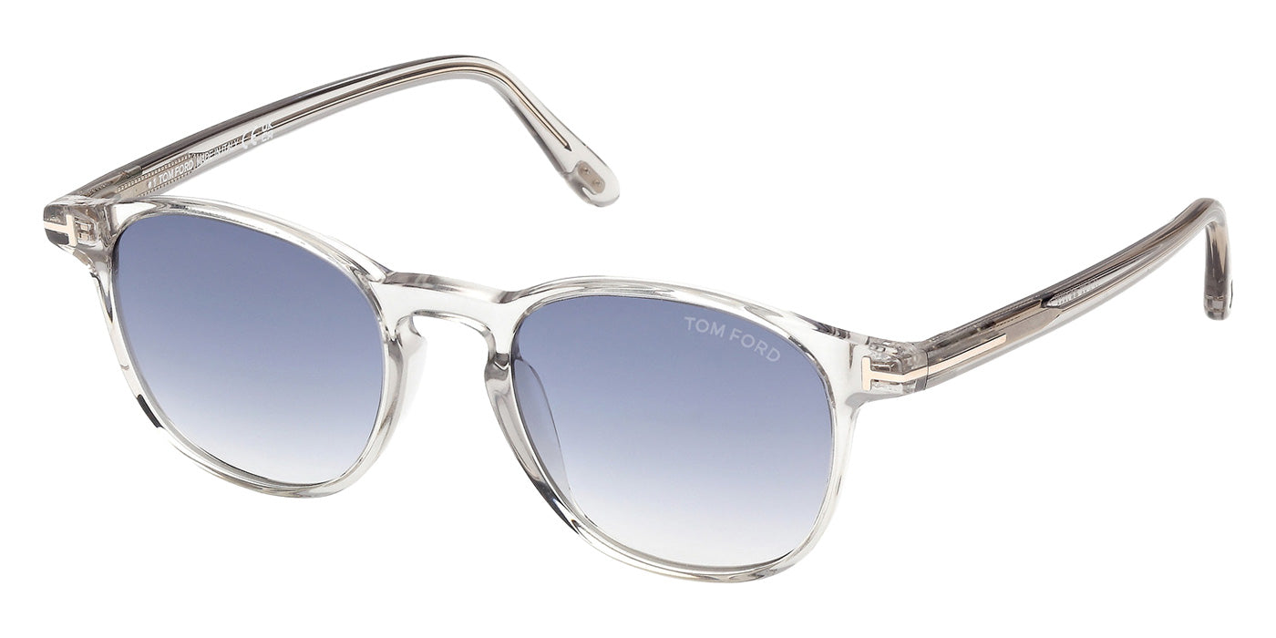 Tom Ford® FT1302 Sunglasses - Shiny Grey/Gradient Blue