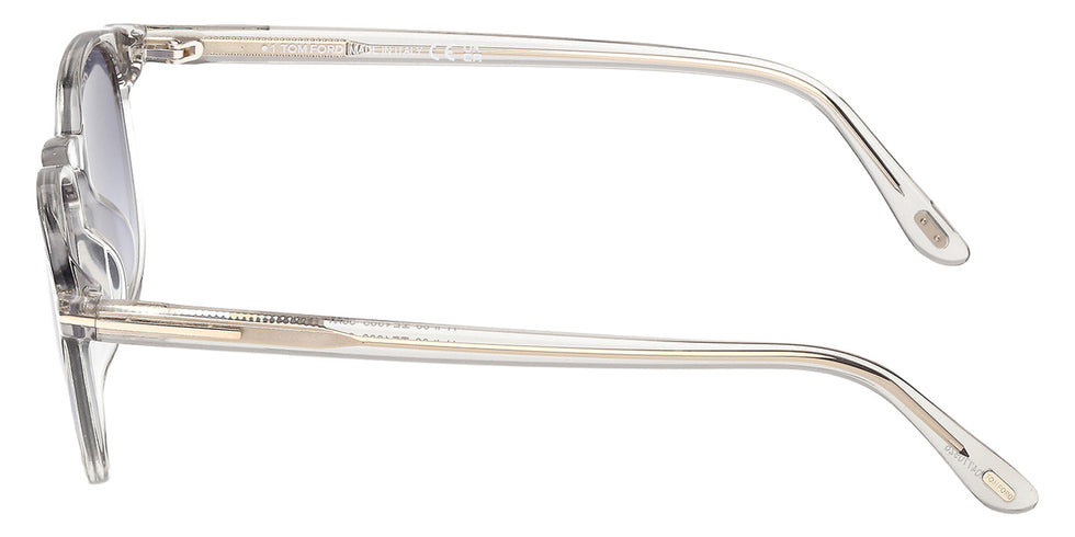 Tom Ford® FT1302 Sunglasses - Shiny Grey/Gradient Blue