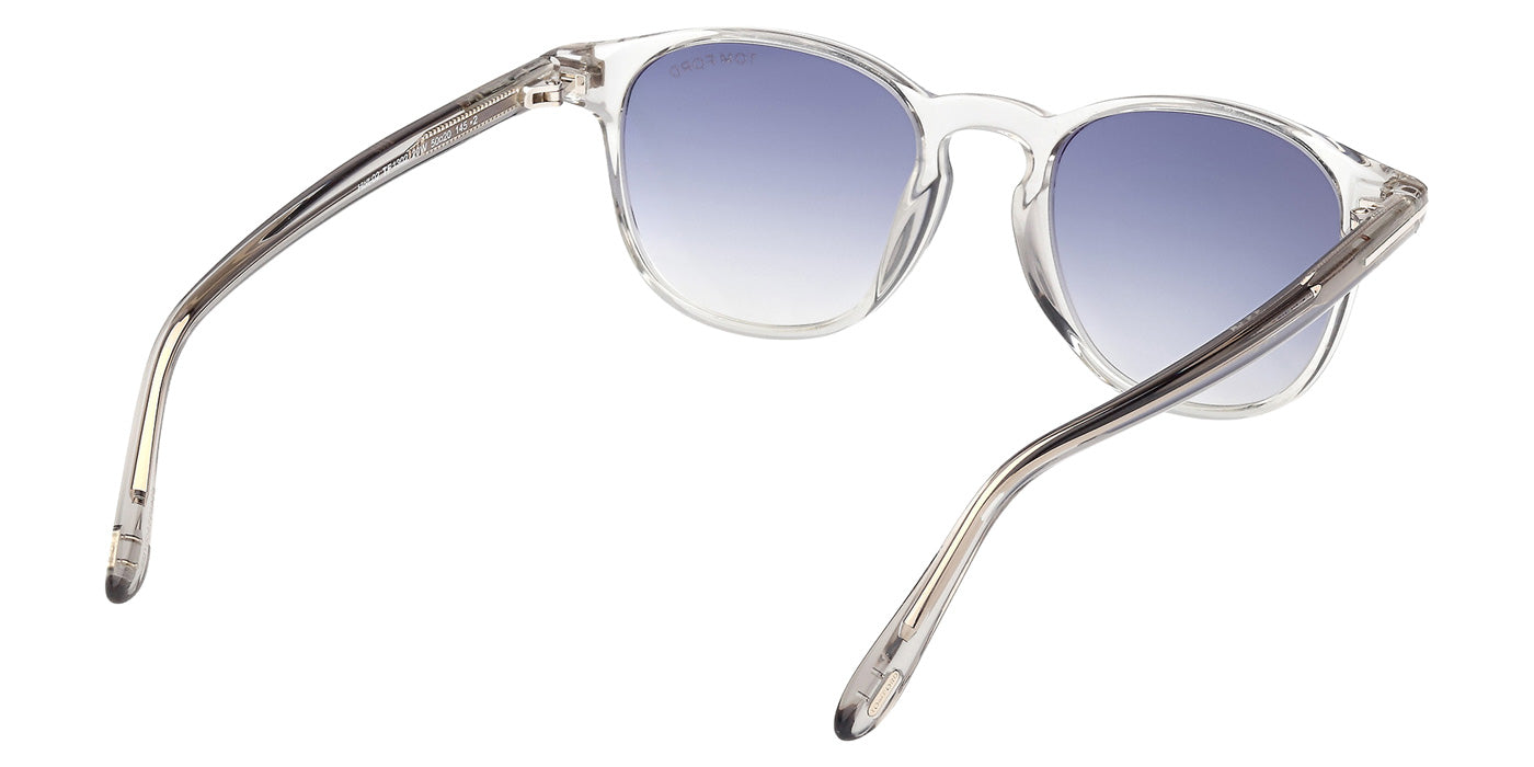 Tom Ford® FT1302 Sunglasses - Shiny Grey/Gradient Blue