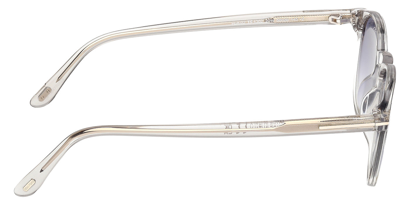 Tom Ford® FT1302 Sunglasses - Shiny Grey/Gradient Blue