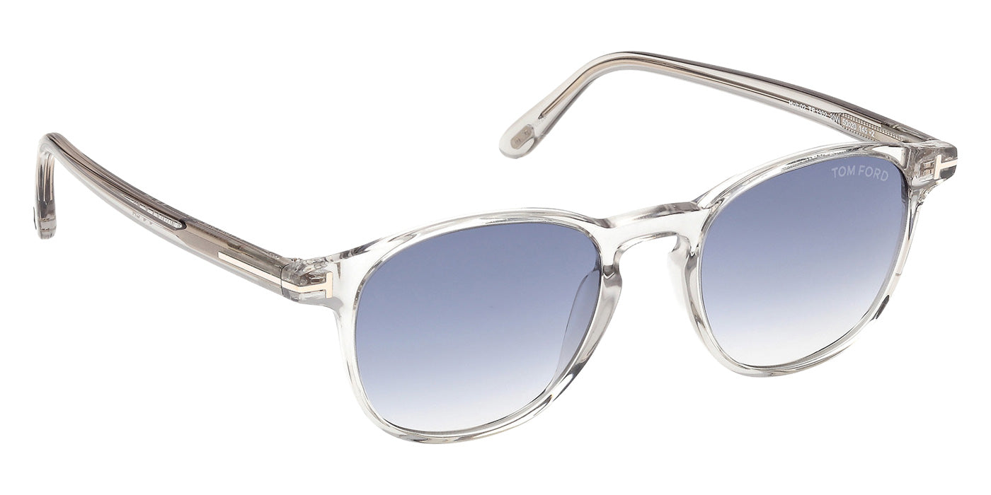 Tom Ford® FT1302 Sunglasses - Shiny Grey/Gradient Blue
