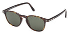 Tom Ford® FT1302 Sunglasses - Dark Havana/Green Polarized