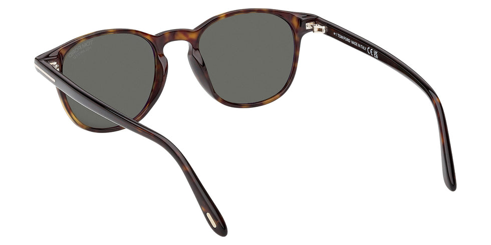 Tom Ford® FT1302 Sunglasses - Dark Havana/Green Polarized