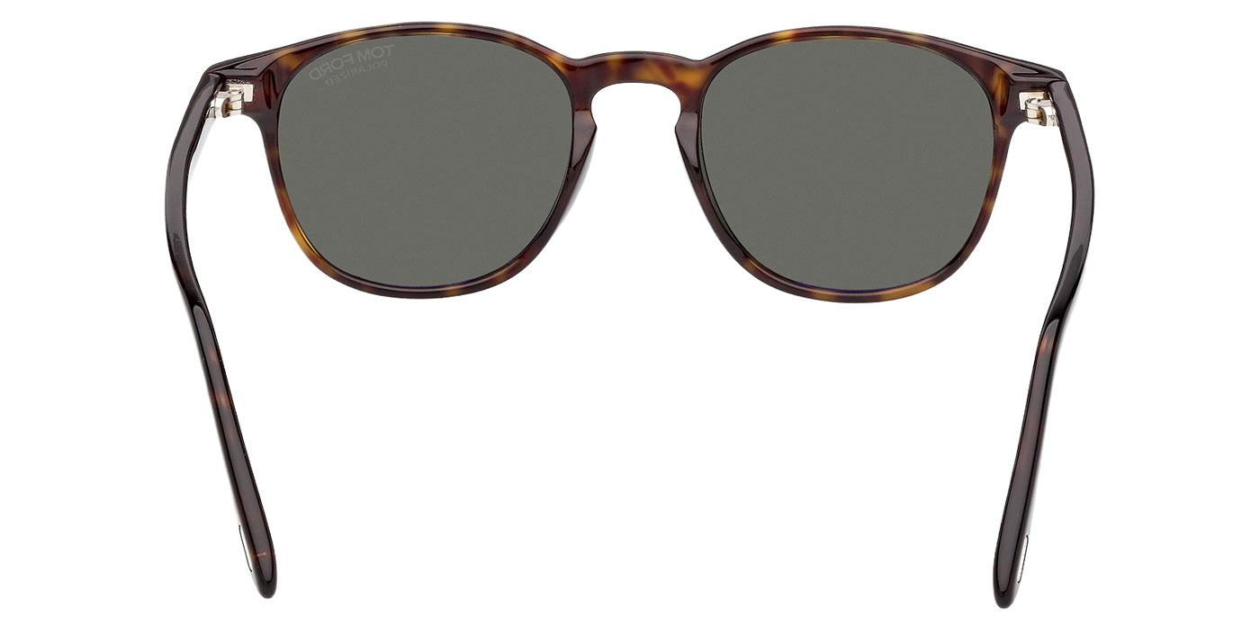 Tom Ford® FT1302 Sunglasses - Dark Havana/Green Polarized