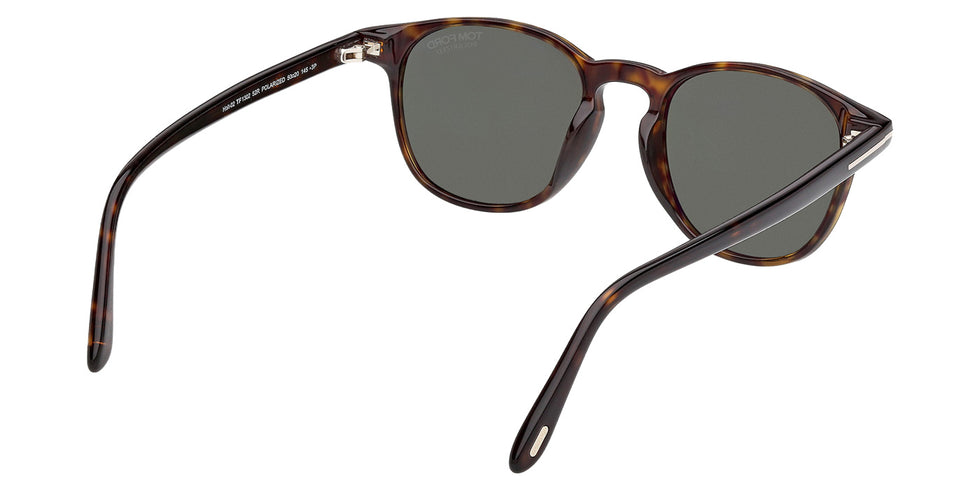 Tom Ford® FT1302 Sunglasses - Dark Havana/Green Polarized