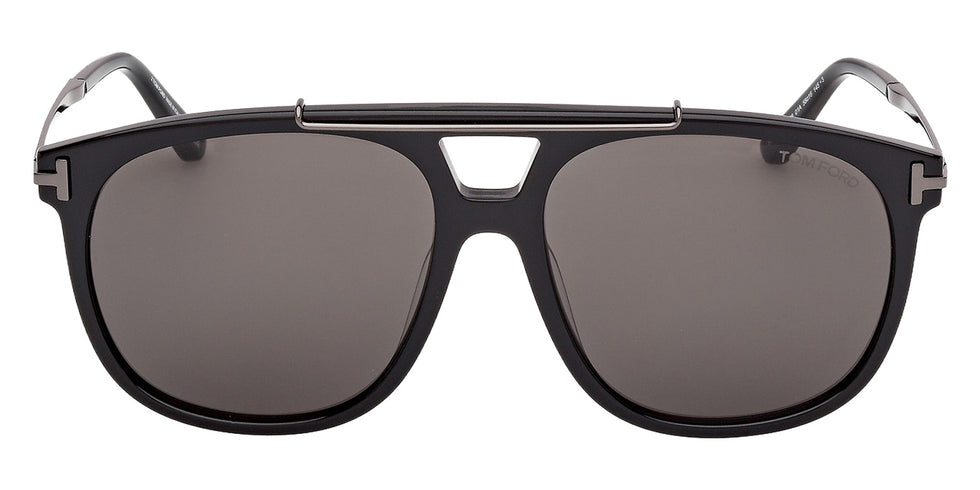 Tom Ford® FT1306 Sunglasses - Shiny Black/Smoke