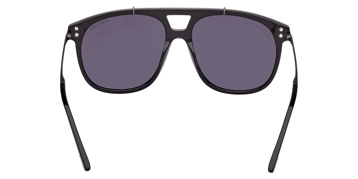 Tom Ford® FT1306 Sunglasses - Shiny Black/Smoke
