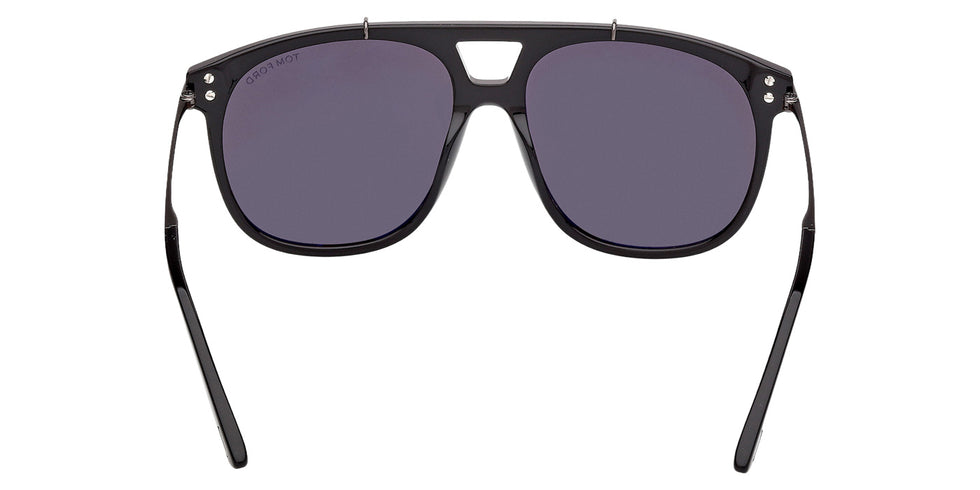 Tom Ford® FT1306 Sunglasses - Shiny Black/Smoke