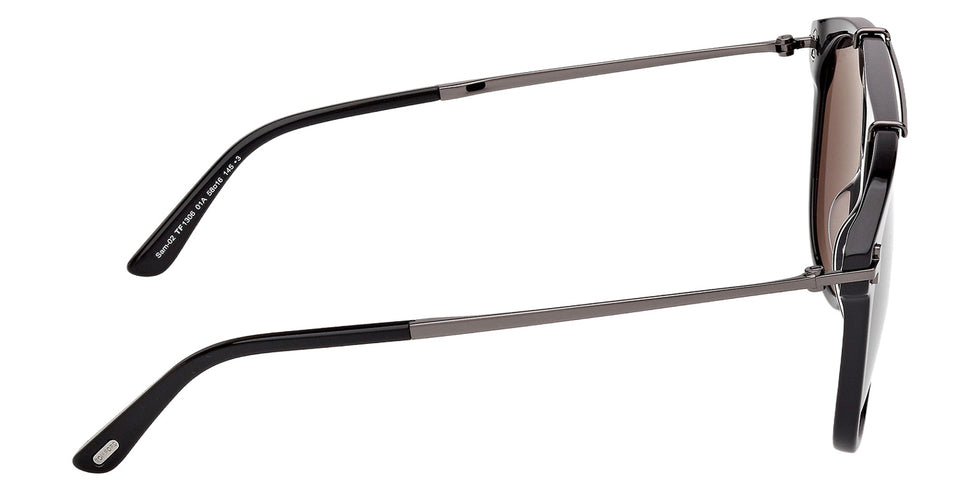 Tom Ford® FT1306 Sunglasses - Shiny Black/Smoke