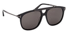 Tom Ford® FT1306 Sunglasses - Shiny Black/Smoke