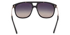 Tom Ford® FT1306 Sunglasses - Shiny Black/Gradient Smoke