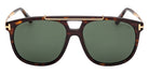 Tom Ford® FT1306 Sunglasses - Dark Havana/Green