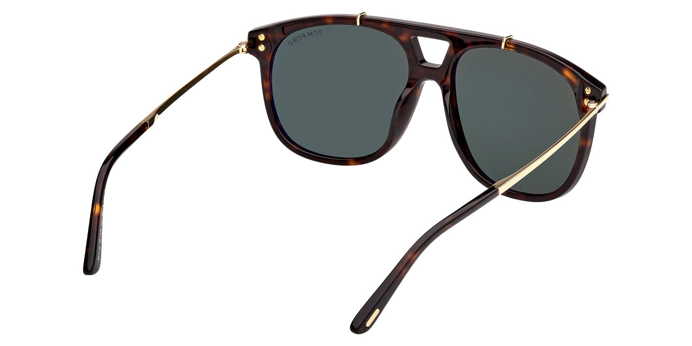 Tom Ford® FT1306 Sunglasses - Dark Havana/Green