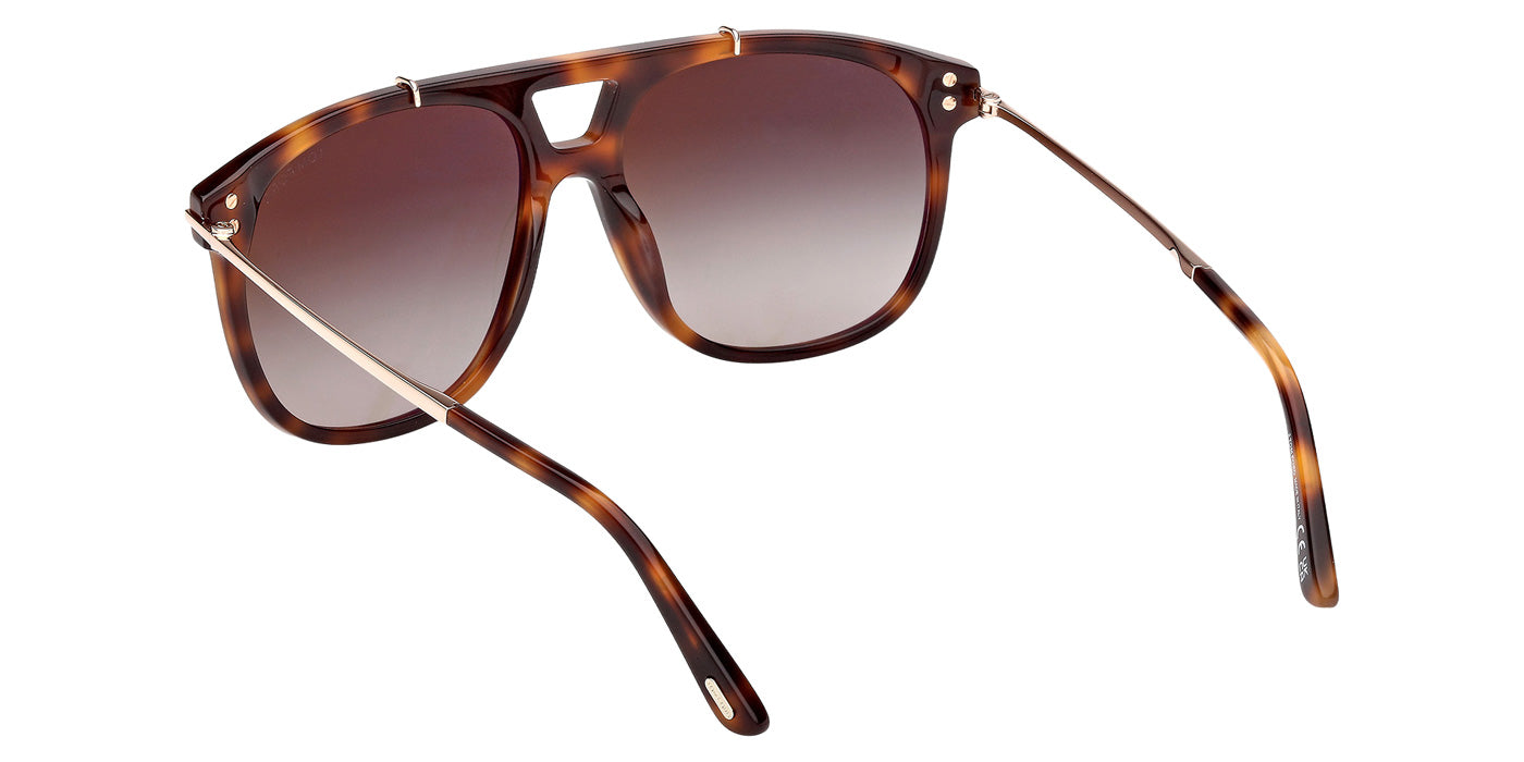 Tom Ford® FT1306 Sunglasses - Blonde Havana/Gradient Roviex