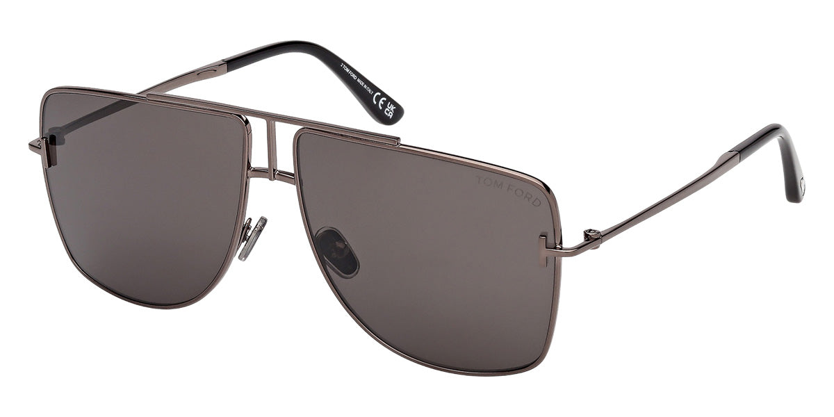 Tom Ford® FT1307 Sunglasses FT1307 08A 59 - 08A - Shiny Gunmetal/Shiny Gunmetal