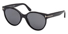Tom Ford® FT1311 Sunglasses FT1311 01D 56 - 01D - Shiny Black/Shiny Black