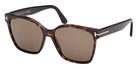 Tom Ford® FT1312 Sunglasses FT1312 52H 56 - 52H - Dark Havana/Dark Havana
