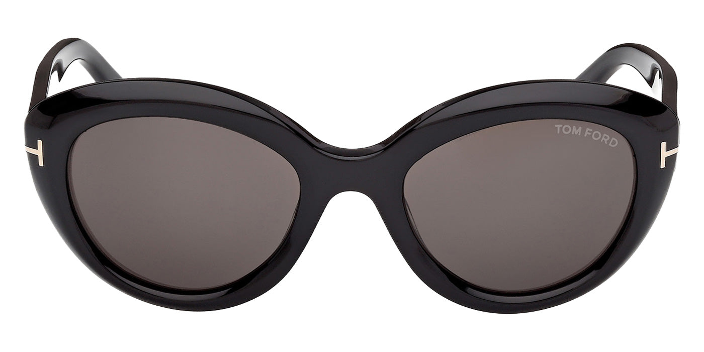 Tom Ford® FT1316 Sunglasses - Shiny Black/Smoke